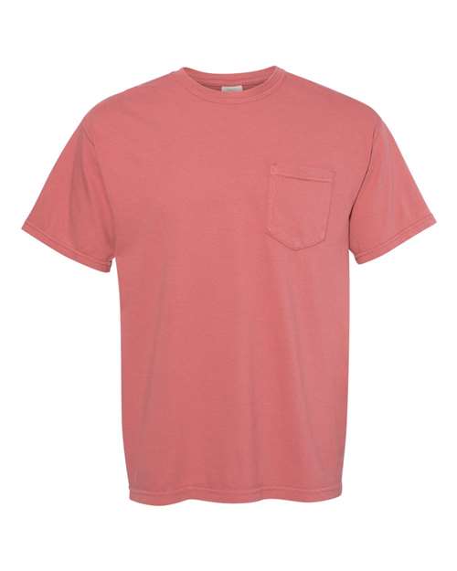 Garment-Dyed Heavyweight Pocket T-Shirt - Cumin -   -