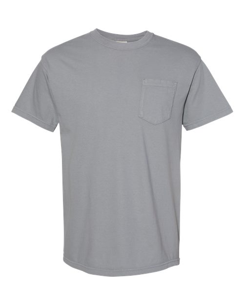 Garment-Dyed Heavyweight Pocket T-Shirt - Granite -   -