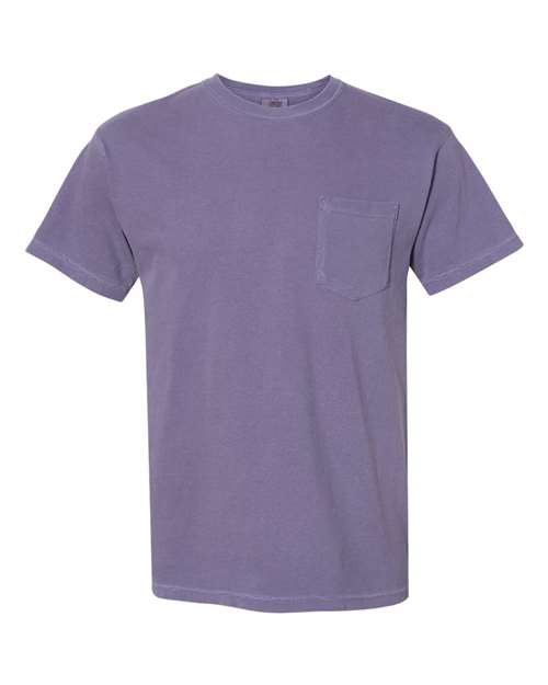 Garment-Dyed Heavyweight Pocket T-Shirt - Grape -   -