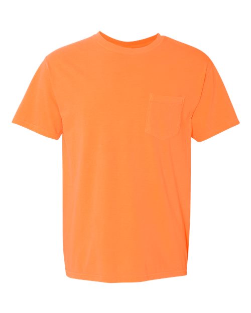 Garment-Dyed Heavyweight Pocket T-Shirt - Melon -   -