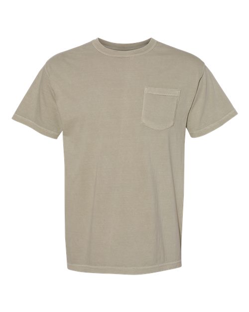 Garment-Dyed Heavyweight Pocket T-Shirt - Sandstone -   -