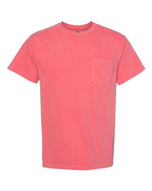 Garment-Dyed Heavyweight Pocket T-Shirt - Watermelon -   -