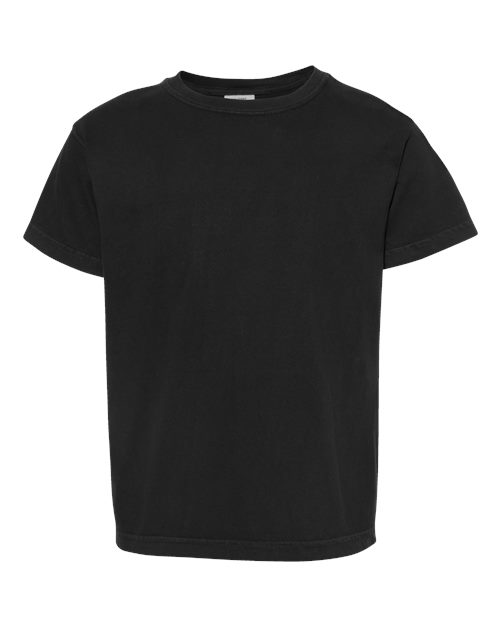 Garment-Dyed Youth Heavyweight T-Shirt - Black -   -