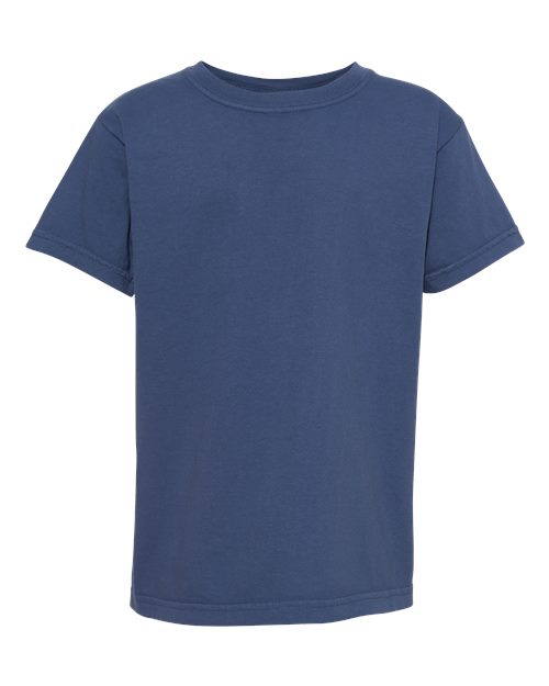 Garment-Dyed Youth Heavyweight T-Shirt - China Blue -   -