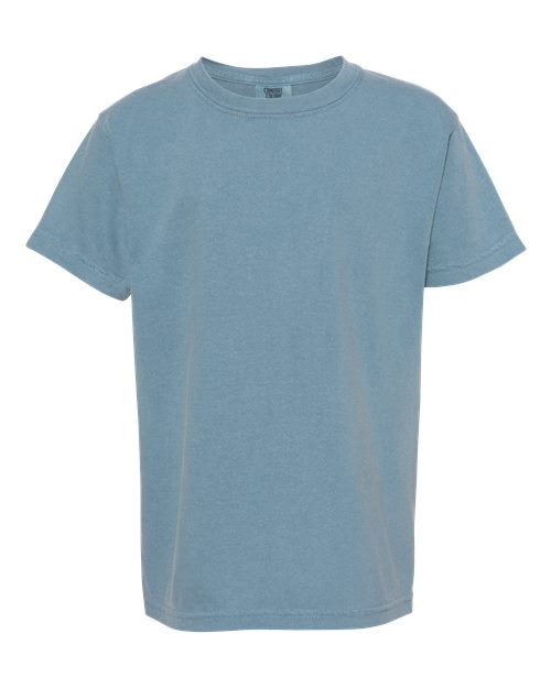 Garment-Dyed Youth Heavyweight T-Shirt - Ice Blue -   -