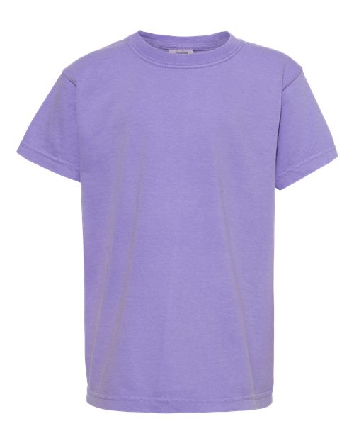 Garment-Dyed Youth Heavyweight T-Shirt - Violet -   -
