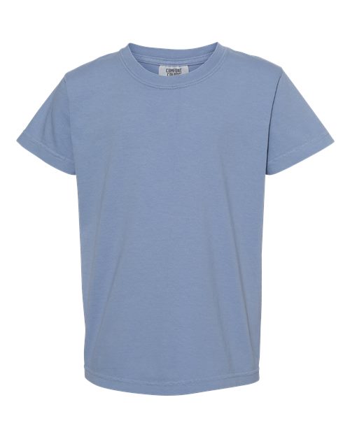Garment-Dyed Youth Heavyweight T-Shirt - Washed Denim -   -