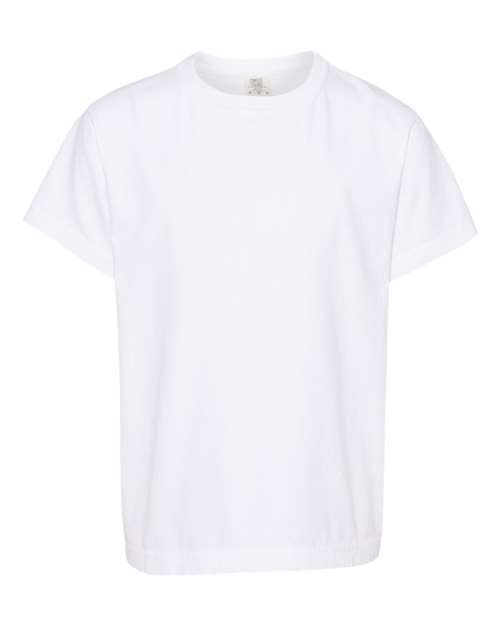 Garment-Dyed Youth Heavyweight T-Shirt - White -   -