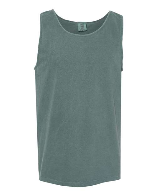 Garment-Dyed Heavyweight Tank Top - Blue Spruce -   -