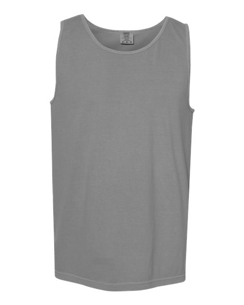 Garment-Dyed Heavyweight Tank Top - Grey -   -