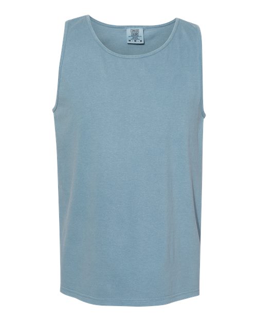 Garment-Dyed Heavyweight Tank Top - Ice Blue -   -