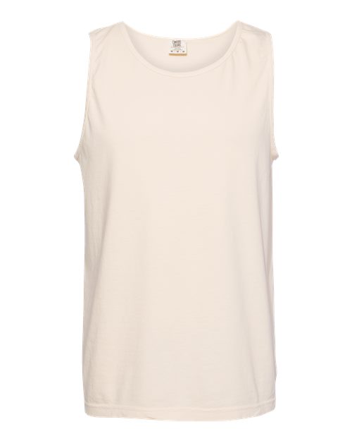 Garment-Dyed Heavyweight Tank Top - Ivory -   -