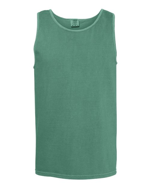 Garment-Dyed Heavyweight Tank Top - Light Green -   -