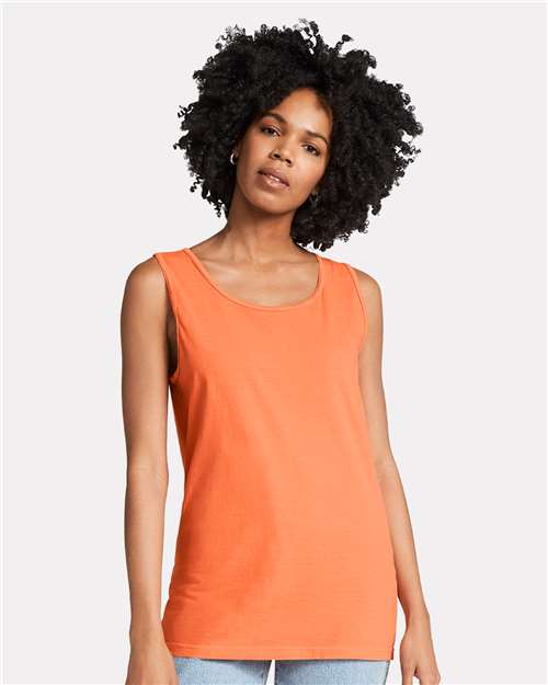 Garment-Dyed Heavyweight Tank Top - Melon -   -