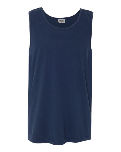 Garment-Dyed Heavyweight Tank Top - True Navy -   -