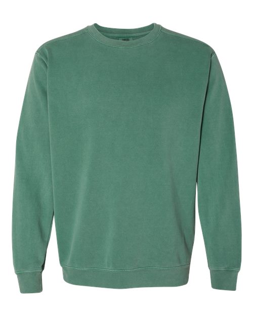 Garment-Dyed Sweatshirt - Light Green -   -
