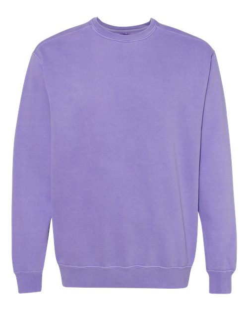 Garment-Dyed Sweatshirt - Violet -   -