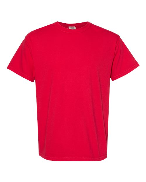 Garment-Dyed Heavyweight T-Shirt - Red -   -
