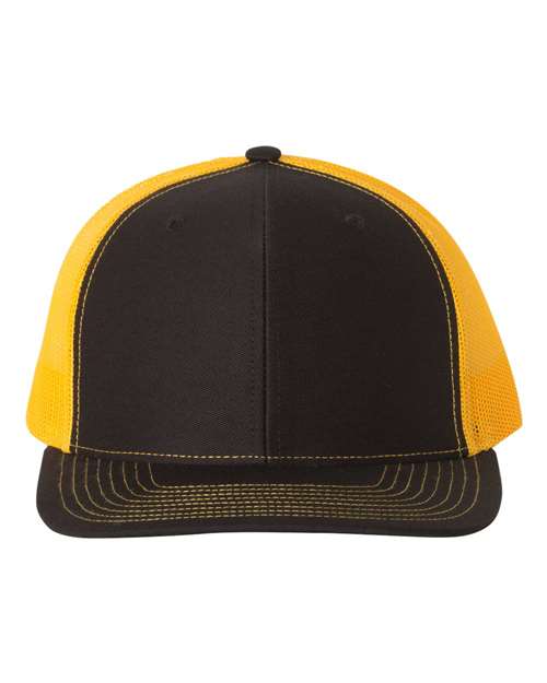 Snapback Trucker Cap - Black/ Gold -   -