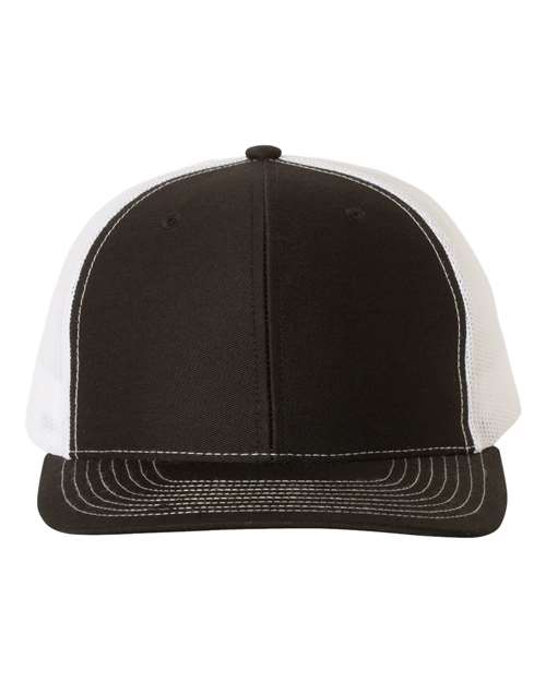 Snapback Trucker Cap - Black/ White -   -