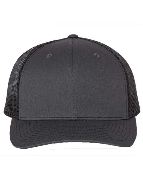 Snapback Trucker Cap - Charcoal/ Black -   -