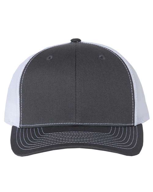 Snapback Trucker Cap - Charcoal/ White -   -