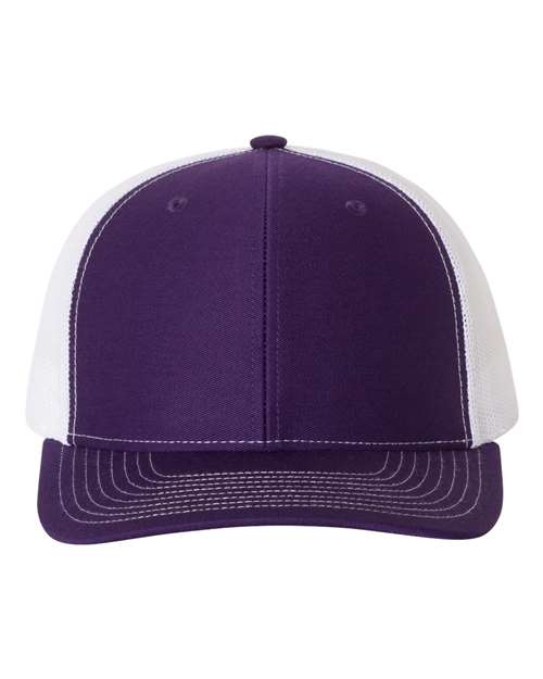 Snapback Trucker Cap - Purple/ White -   -