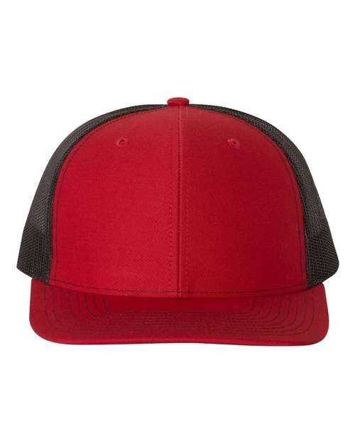 Snapback Trucker Cap - Red/ Black -   -