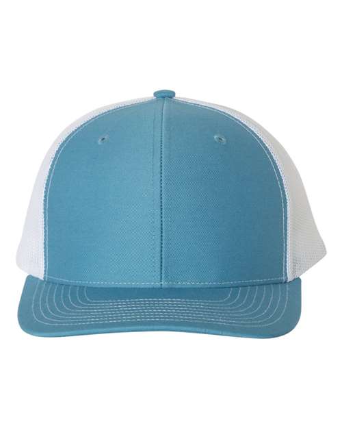 Snapback Trucker Cap - Columbia Blue/ White -   -