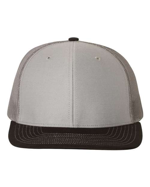 Snapback Trucker Cap - Grey/ Charcoal/ Black -   -