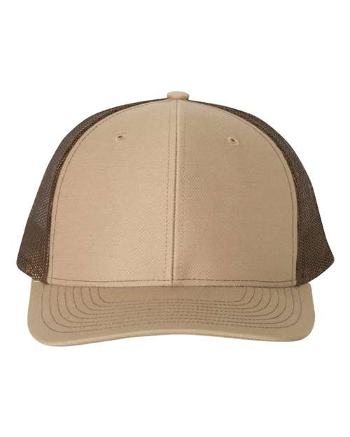 Snapback Trucker Cap - Khaki/ Coffee -   -
