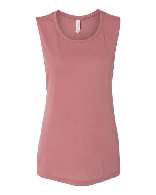 Women's Flowy Scoop Muscle Tank - Mauve -   -