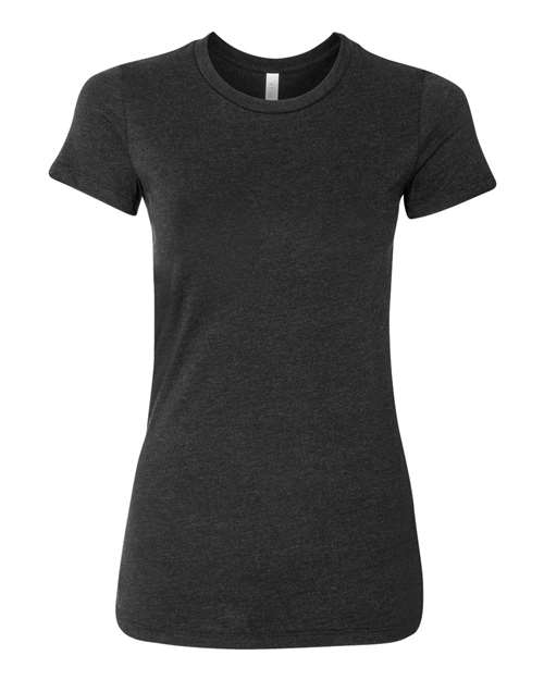 Women's Slim Fit Tee - Black Heather -   -