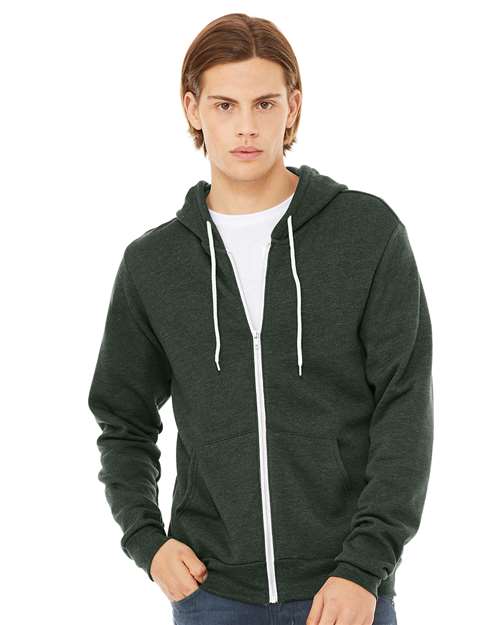 Sponge Fleece Full-Zip Hoodie - Heather Forest -   -