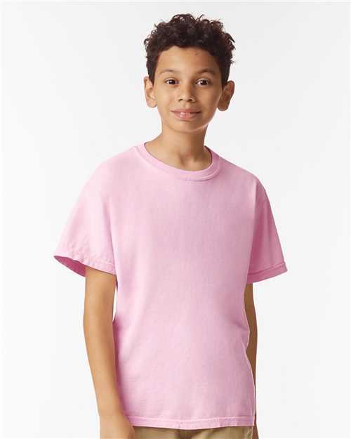 Garment-Dyed Youth Heavyweight T-Shirt - Black -   -