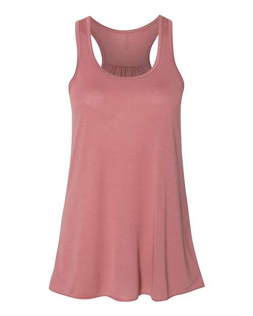 Women's Flowy Racerback Tank - Mauve -   -