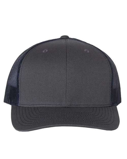 Snapback Trucker Cap - Charcoal/ Navy -   -