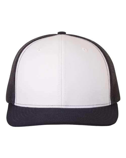 Snapback Trucker Cap - White/ Navy -   -