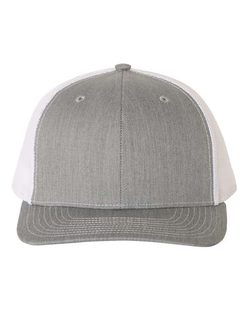 Snapback Trucker Cap - Heather Grey/ White -   -