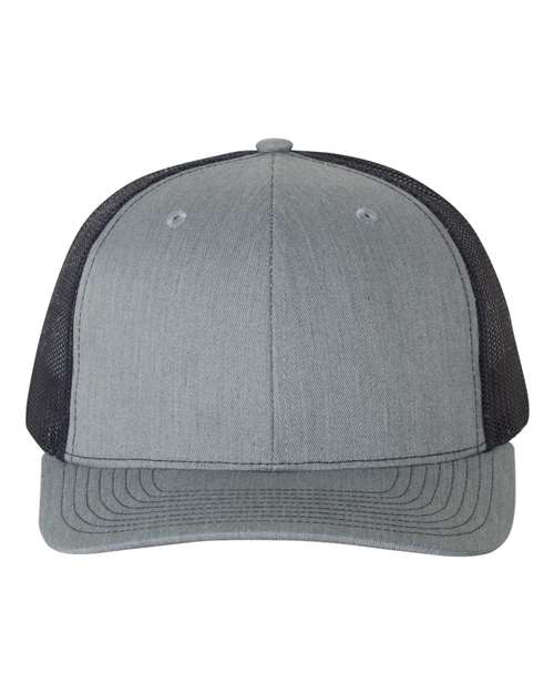 Snapback Trucker Cap - Heather Grey/ Navy -   -