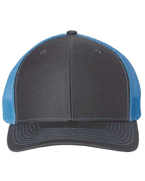 Snapback Trucker Cap - Charcoal/ Columbia Blue -   -