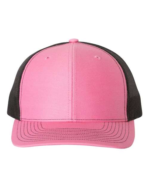Snapback Trucker Cap - Hot Pink/ Black -   -