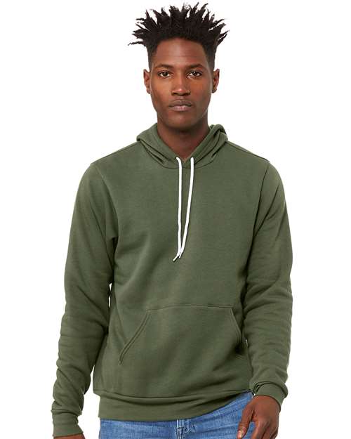 Sponge Fleece Hoodie - Military Green -   -