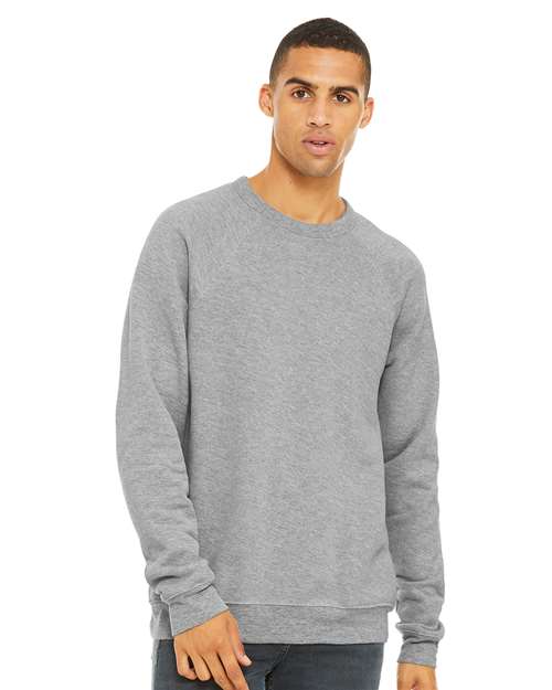 Sponge Fleece Raglan Crewneck Sweatshirt - Athletic Heather -   -