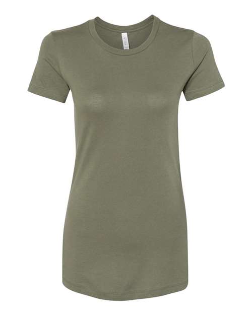 Women's Slim Fit Tee - Military Green -   -
