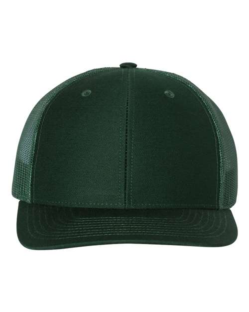 Snapback Trucker Cap - Dark Green -   -