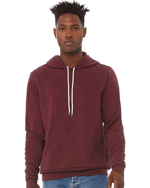 Sponge Fleece Hoodie - Maroon -   -