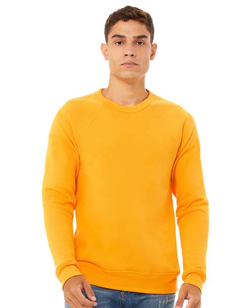 Sponge Fleece Raglan Crewneck Sweatshirt - Gold -   -