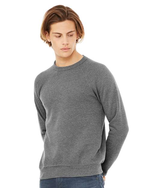 Sponge Fleece Raglan Crewneck Sweatshirt - Deep Heather -   -