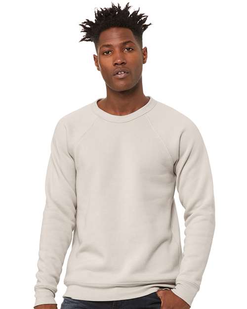 Sponge Fleece Raglan Crewneck Sweatshirt - Heather Dust -   -